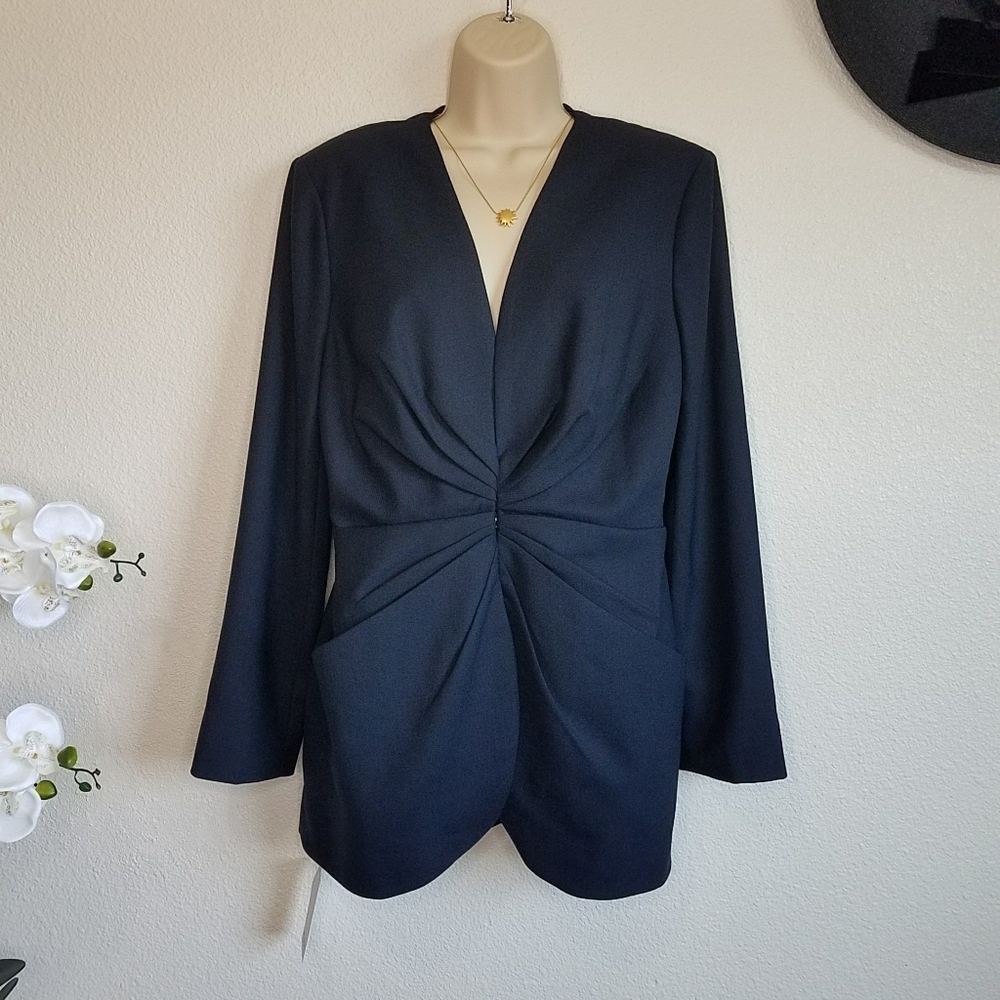 M.M. LaFleur The Carmen Wool Blend Jacket in Sharkskin